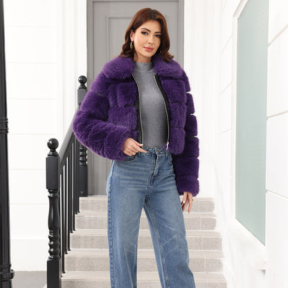 Veste Courte en Fourrure – L'Alliance Chic & Confort