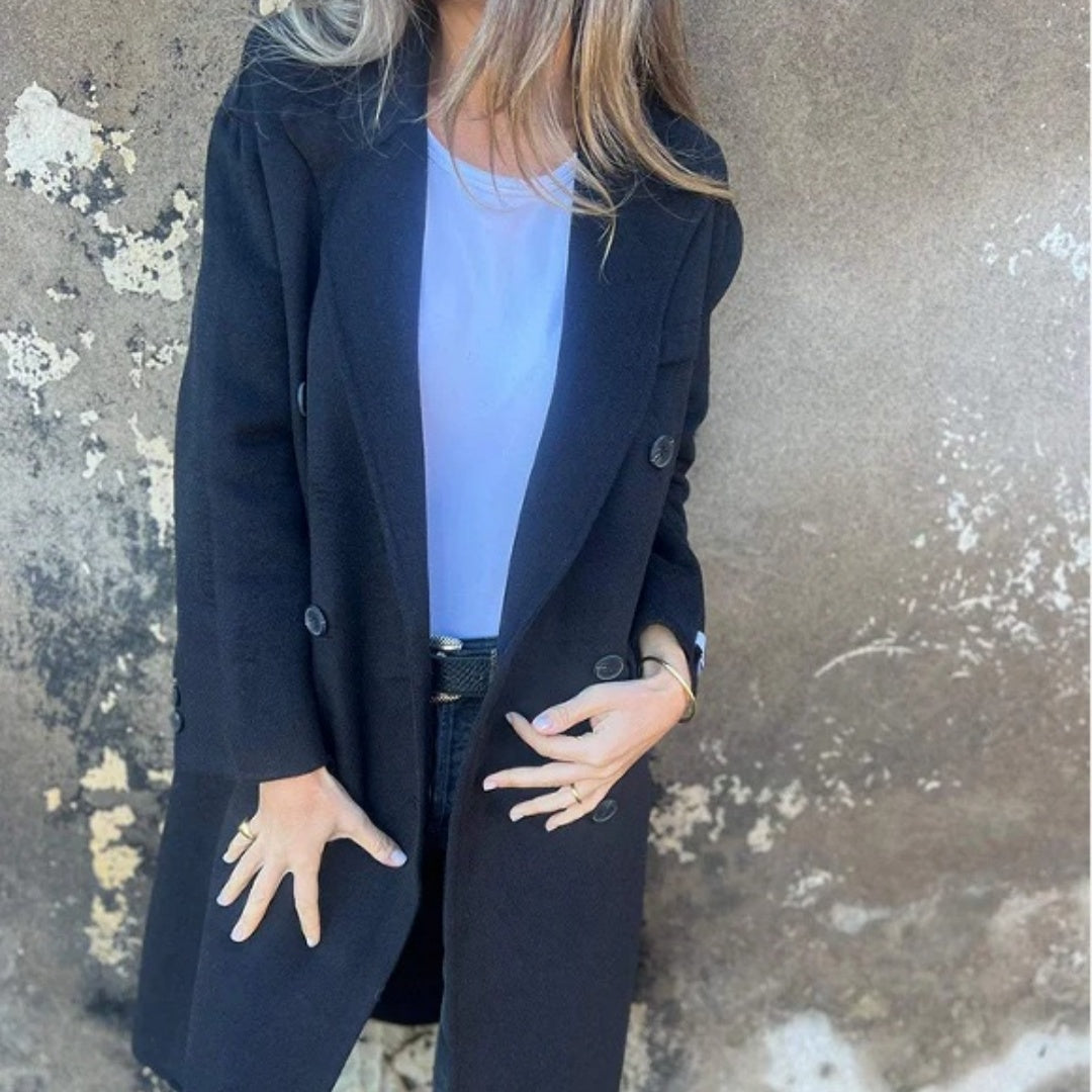 Manteau Long Élégant Femme – Coupe Chic & Intemporelle
