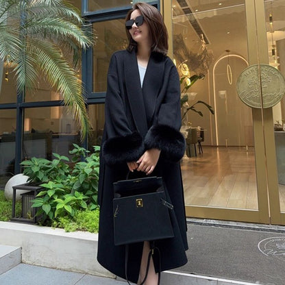 Manteau Poignets en Fourrure