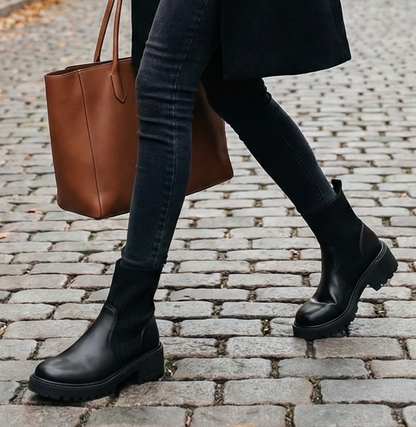 Bottines à Semelle Crantée – Le Confort Urbain