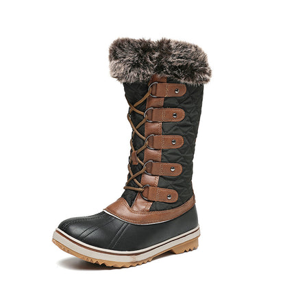 Bottes Hautes "Alpine Chic" – Chaleur, Étanchéité & Style Quilté
