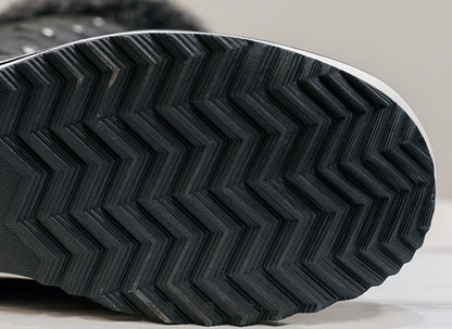 Bottes Hautes "Alpine Chic" – Chaleur, Étanchéité & Style Quilté